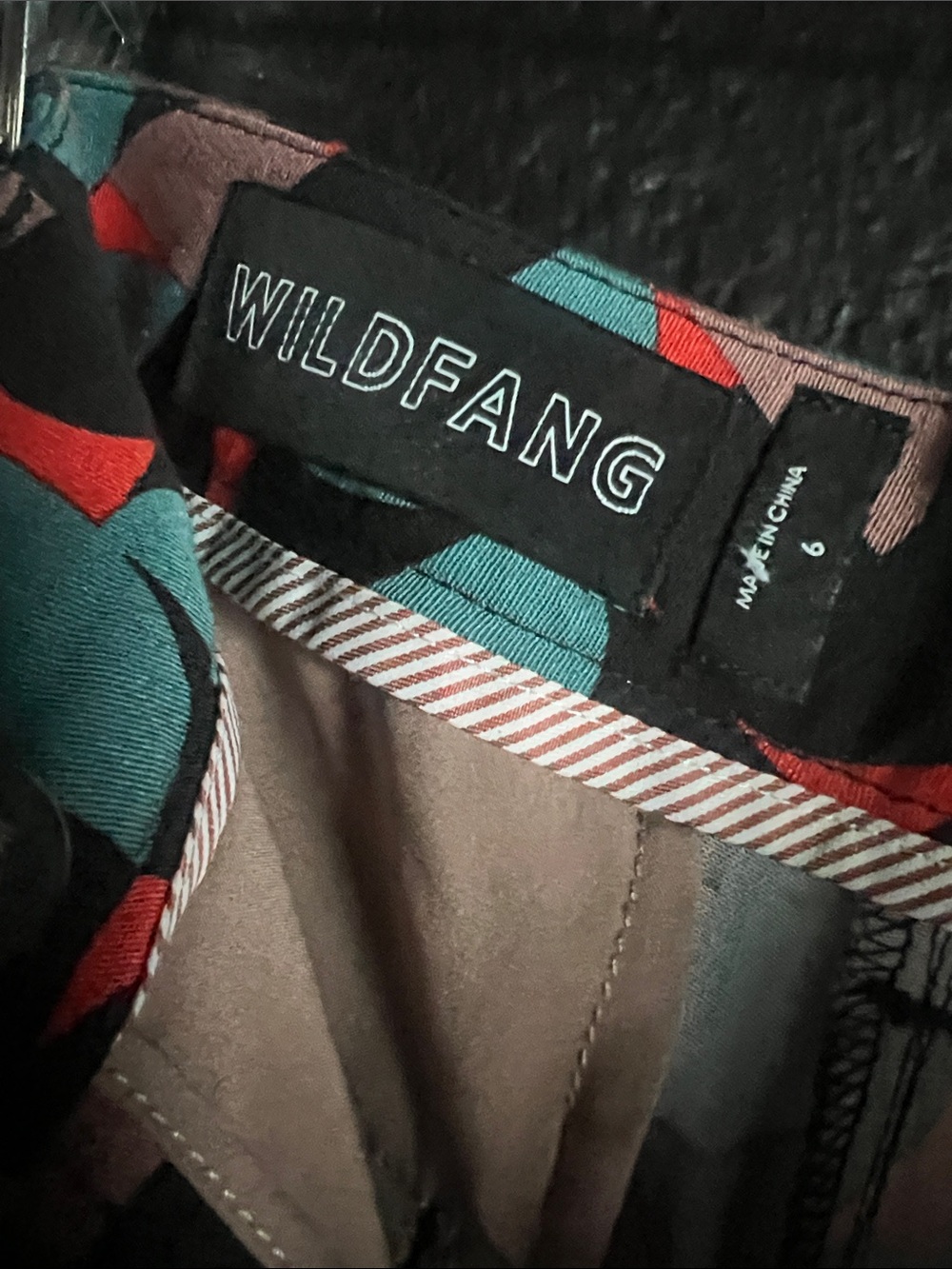 Wildfang Teal & Coral Geometric Blazer and Pantsuit - Picture 10 of 11